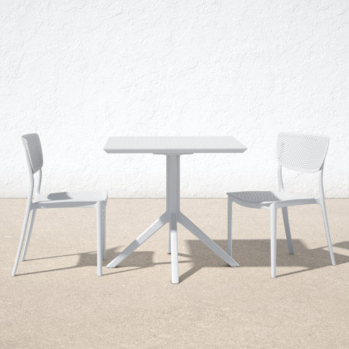 AllModern Farrah 2 Person Square Outdoor Dining Set & Reviews Wayfair